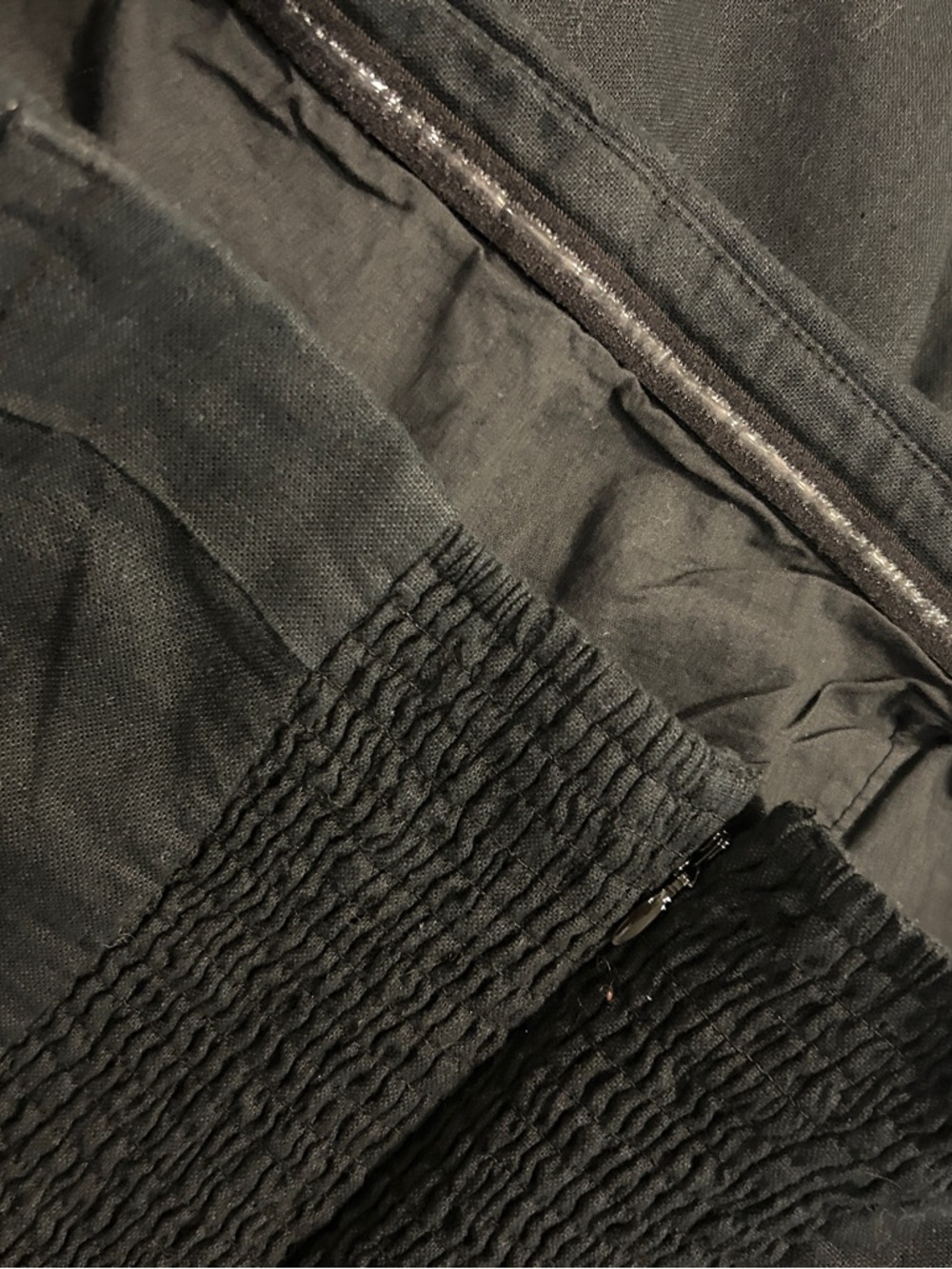 Abercrombie & Fitch Black Strapless Wide-Leg Jumpsuit- Linen and Cotton Blend - Picture 14 of 16